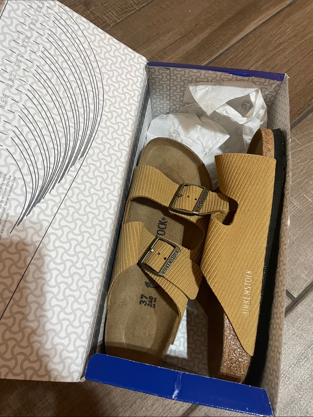 Birkenstock Arizona Sandals in Cork Brown